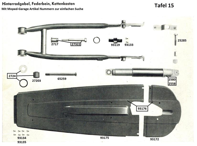 Bergsteiger Hinterrad Gabel