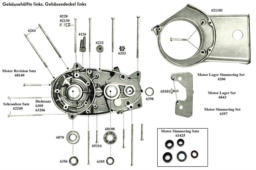 C 50 Super Gehäuse links