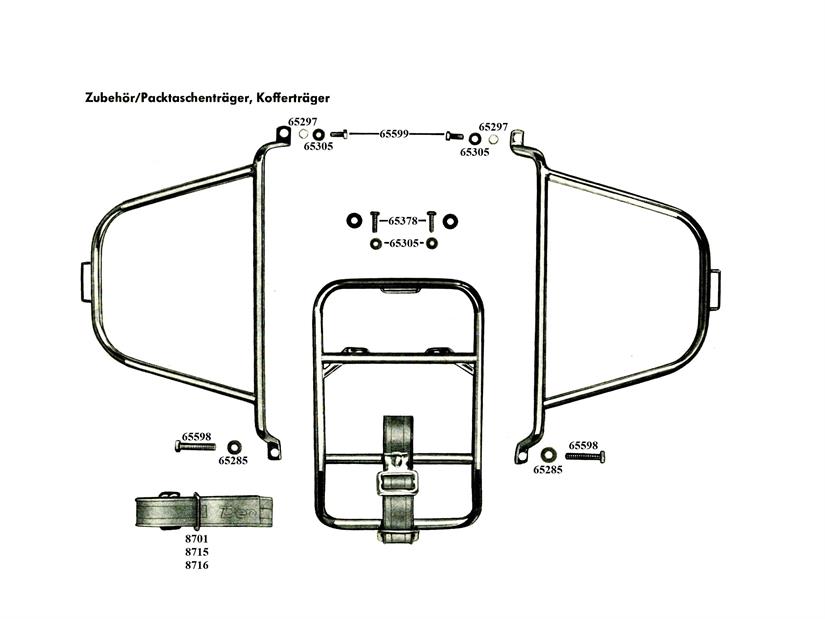 C 50 Super Gepäckträger