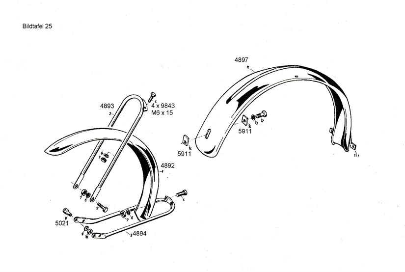 Schutzblech Tafel 25
