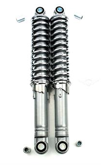 Hercules Sport Federbeine 310mm Grau Chrom Mofa Moped Mokick Neu * 