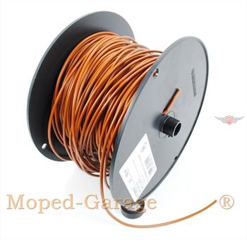 Mofa Moped Mokick Kabel Rolle 100m Braun 0,75qmm 