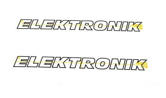 Kreidler Florett RMC Elektronik Aufkleber Satz 2 teilig 