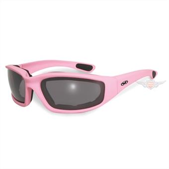 Chopper Motorrad Brille Global Vision Fight Back Pink Custom Biker getönt 