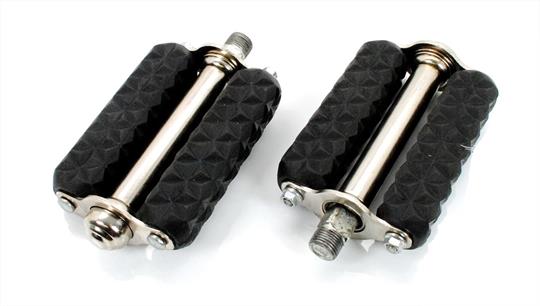 Mofa Moped original Retro Block Pedal Paar Schwarz 