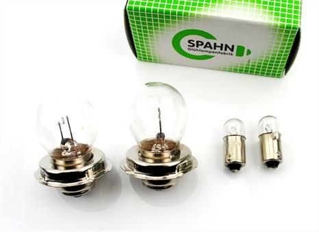 Solo 712 713 Mini City Bike Mofa Scheinwerfer Rücklicht 2 x Birne Lampe Set 