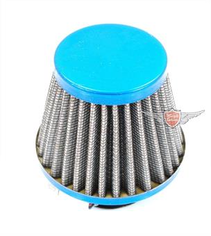 Tuning Mofa Moped Mokick Renn Sport Luftfilter 35mm Blau 