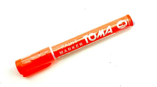 Mofa Moped Mokick Roller Reifen Lack Stift Tyre Marker Orange 