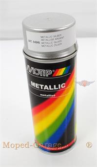 Mofa Moped Motip Farb Spray Dose Spraydose Silber Metallic 400ml 