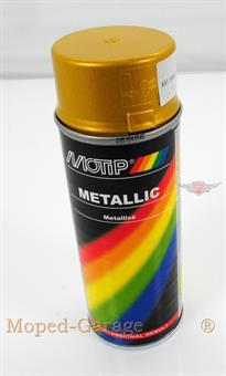 Mofa Moped Motip Farb Spray Dose Spraydose Gold Metallic 400ml 