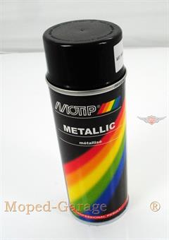 Mofa Moped Motip Farb Spray Dose Spraydose Schwarz Metallic 400ml 