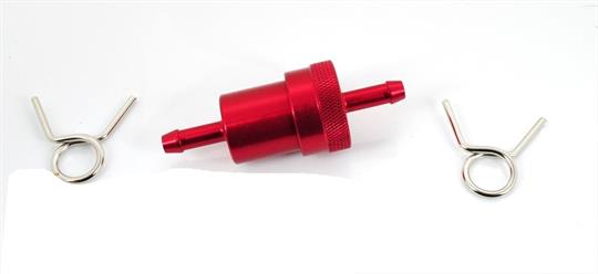 Hercules Prima K MK KX Moped Benzin Kraftstoff Filter Benzinfilter Alu Rot 7mm 