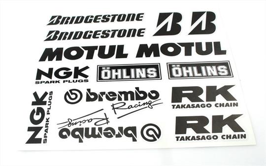 Mofa Moped Mokick Sponsor Kit RK NGK Motul Öl 