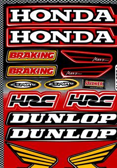 Mofa Moped Mokick Sponsor Kit Honda Dunlop 