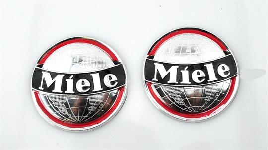 Miele K 52 53 Moped Mokick Original Tank Emblem Satz Alu poliert Neu 