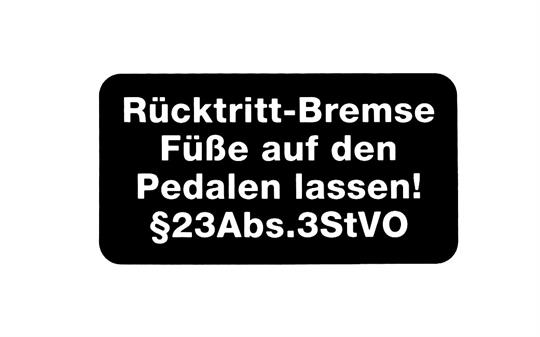 Zündapp Z 442 444 Mofa Verkleidung Rahmen Aufkleber Füße auf Pedal 