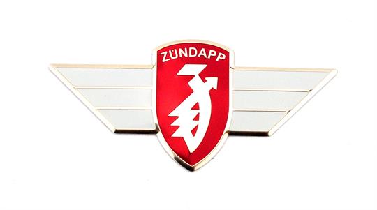 Zündapp C GTS KS R RS 50 Beinschild Emblem Plakette Logo Rot Weiss 