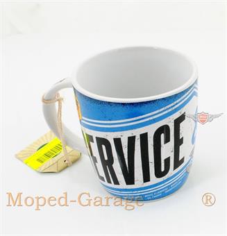 Mofa Moped Roller Motorrad " Service & Repair " Kaffee Tasse Werkstatt Büro 