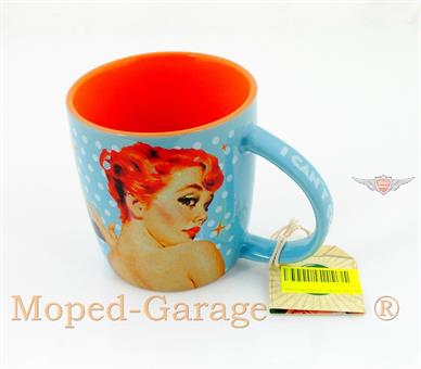 Mofa Moped Roller Motorrad " Cant Cook " Kaffee Tasse Werkstatt Büro Rockabilly 