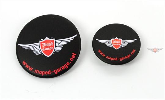 Moped Garage Button Set Groß und Klein 