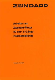 Zündapp KS 80 KS 80 Touring Motor Reparatur Anleitung Daten Zeichnung 