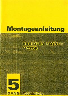 Kreidler Florett K 54 5 Gang Fußschaltung Montage Reparatur Anleitung 