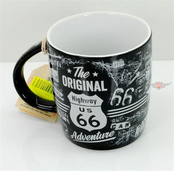 Mofa Moped Roller Motorrad " Route 66 " Kaffee Tasse Werkstatt Büro 