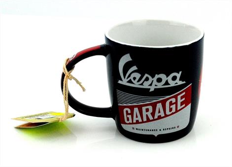 Vespa Garage Kaffee Tasse groß 