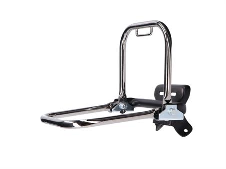 Gepäckträger Set hinten Chrom kurzer Stützbügel und Schutzblechhalter für Simson 