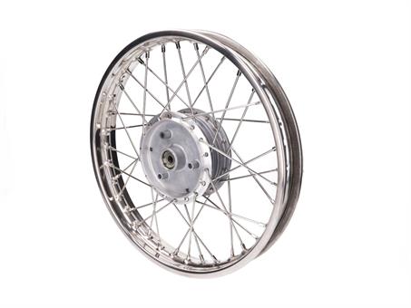 Speichenrad 1,60 x 16 Zoll Edelstahl für Simson KR51/1, KR51/2 Schwalbe, S50, S5 