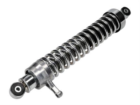 Federbein Enduro hinten links mit Chromzierkappe (2,5cm verlängert) für Simson S 