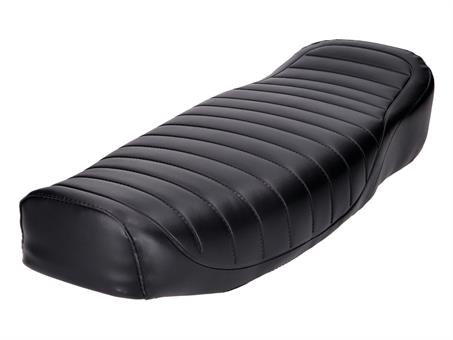 Sitzbank Enduro Doppelsitz strukturiert, schwarz mit IFA S51 Schriftzug für Sims 