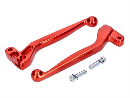 Kupplungs- und Bremshebel ALU eloxiert orange für Simson S50, S51, S53, S70, S83 