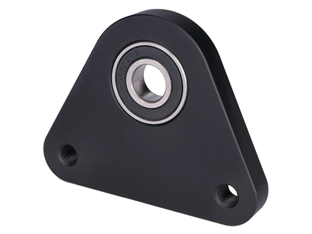 Flansch Hinterrad / Lagerplatte swiing Racing Aluminium schwarz für Piaggio Ciao 
