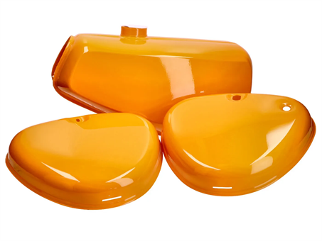 Benzintank und Seitendeckel Set orange für Simson S50, S51, S70 