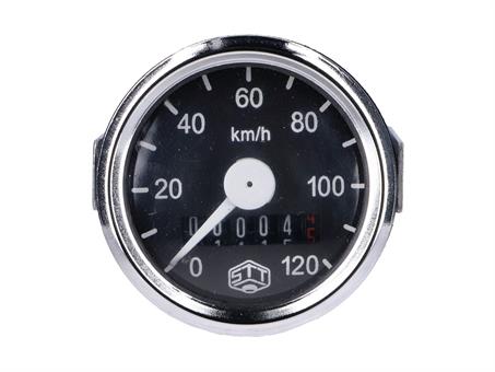 Tachometer Schmitt 120km/h rund 48mm für Simson, MZ GS, Hercules Mofa 