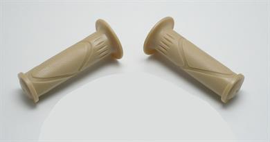 Mofa Moped Roller Retro Griffe Cremeweiß Gas/Festgriff 