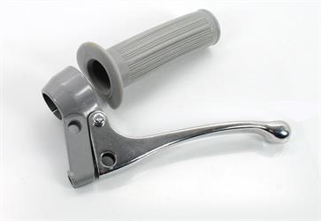 Zündapp C GTS KS Z Fest Griff Armatur Silber Grau Voll Aluhebel 