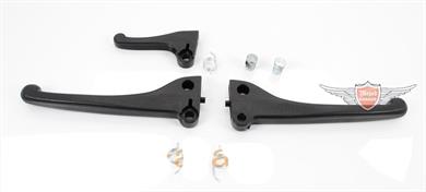 Piaggio Vespa Ciao SI Garelli Lenker Hebel Set Schwarz 