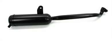 Piaggio Vespa Ciao Bravo Mofa Auspuff Classic Schwarz 