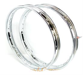 Zündapp KS GTS C Chrom Felgen Satz 17 Zoll 