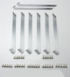 Puch MV VS DZ MS Chrom Speichensatz 160mm mit Nippel Moped Mokick Mofa Neu `* 