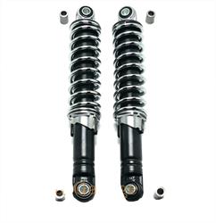 Mofa Moped Mokick Roller 260mm Federbeine einstellbar Schwarz/Chrom Neu 