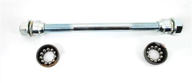 Puch Maxi Hinterrad Achse komplett mit Lagerschalen für Speichenfelge 