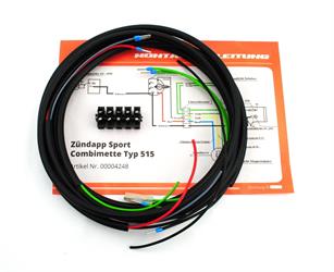 Zündapp Sport Combinette Typ 515 Goebel Kabelbaum Made in Germany. 