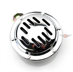 Motorrad Moped Hupe 12 Volt Chrom 