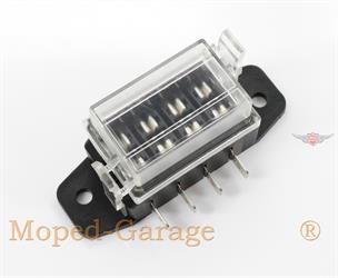 Mofa Moped Mokick Motorrad Elektrik Sicherung Halter Sicherungshalter 4 fach 