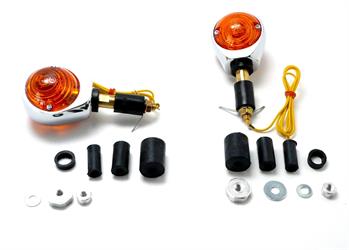 2 Ochsenaugen Blinker mit Tüv Chopper Ochsen Augen Neu 