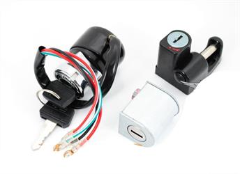 Honda DAX Monkey ST 50 70 Schloß Satz Zündschloss Lenkschloss Sitzbank 