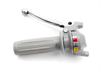 Kreidler Flory 3 Gang Schaltgriff Grau Schaltung Armatur Aluminium Hebel 